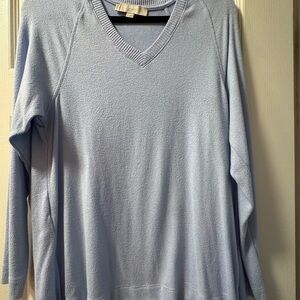 LOFT Sky Blue Knit Top